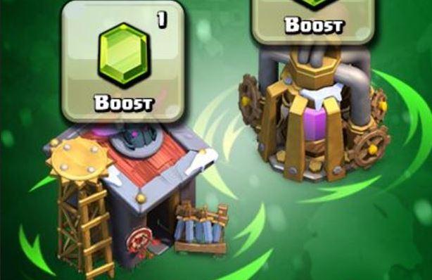 clash of clans gems boosting Barrack and Spell Factory boosting in Clash of Clans clash of clans gems boosting